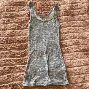 Target size small massimo gray and white tank top